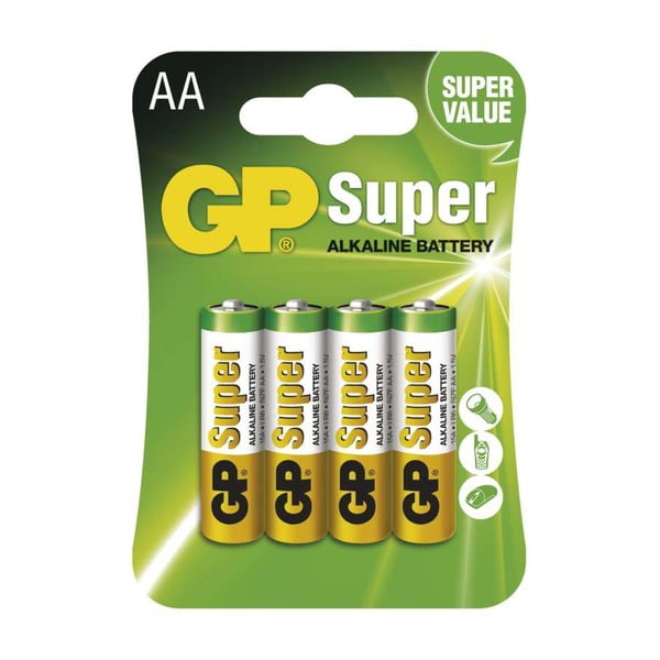 Set od 4 alkalne baterije EMOS GP Super AA
