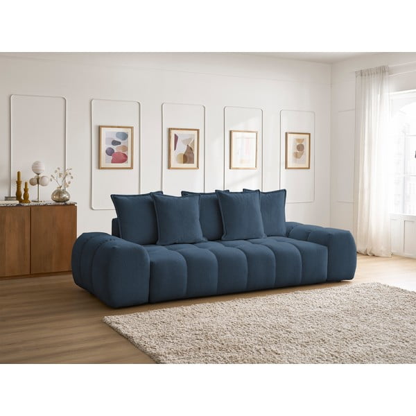 Tamno plava sofa od šenila 278 cm Everest – Bobochic Paris-image-1