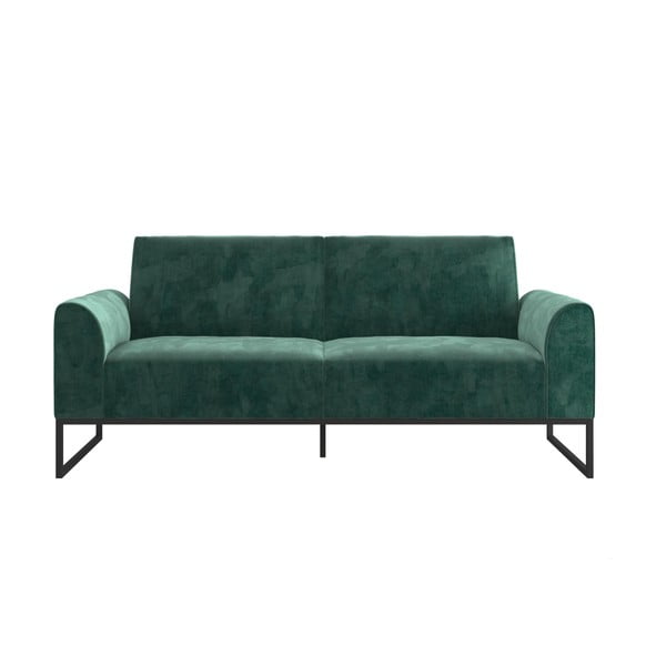 Zelena sofa na razvlačenje 217 cm Adley - CosmoLiving by Cosmopolitan