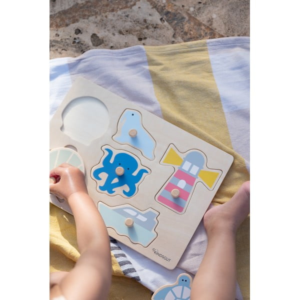 Drvena reljefna puzzle (broj komada 6 kom) Ocean – Kindsgut-image-2