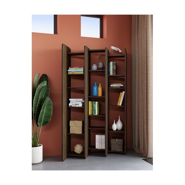 Polica za knjige u TemaHome Twin dekoru od oraha, visina 187 cm-image-4