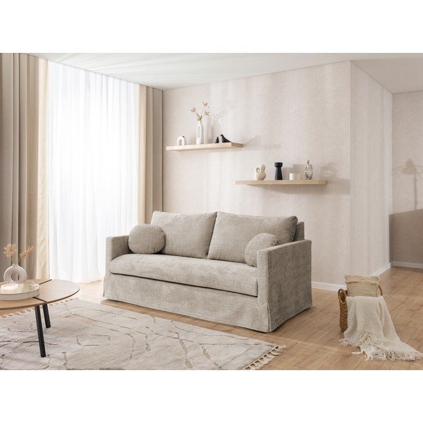 Bež sofa 195 cm Paphos – Ropez-image-3