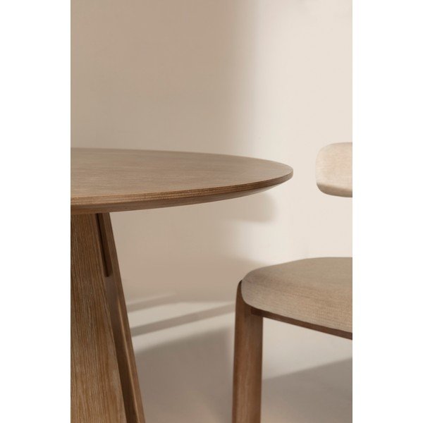 Okrugao blagovaonski stol u dekoru hrasta ø 120 cm Zuri – MOME-image-3