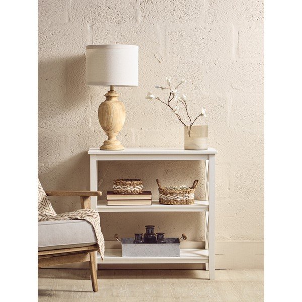 Bijeli regal od masivnog bora 40x81x81 cm Heritage – Premier Housewares-image-3