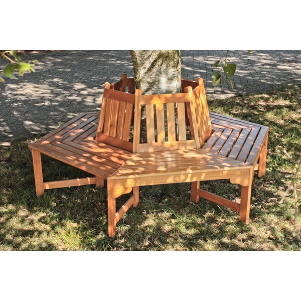 Smeđa vrtna klupa od masivnog drveta Ontario – Garden Pleasure-image-1