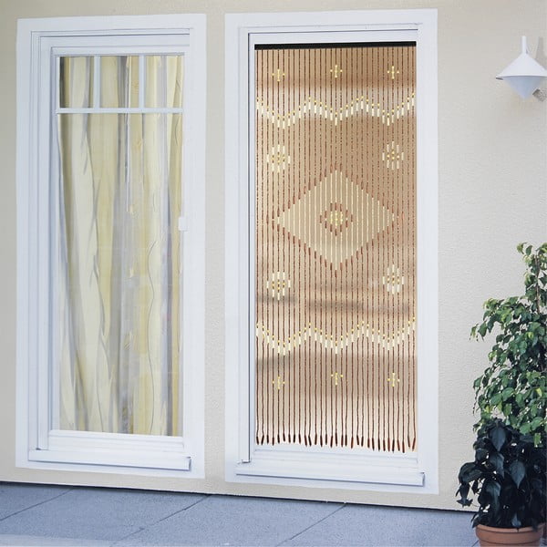 Zavjesa za vrata od bambusa u prirodnoj boji 90x200 cm Rhombus – Maximex-image-2