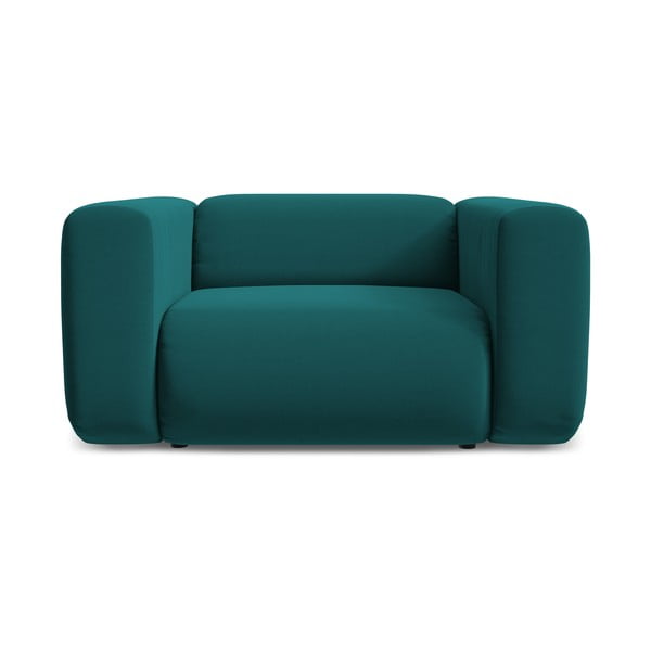 Tirkizna baršunasti fotelja Ekahi – Makamii-image-2