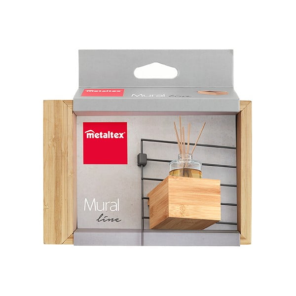 Element od bambusa - kutija za pohranu u prirodnoj boji 10x15 cm Mural – Metaltex-image-2