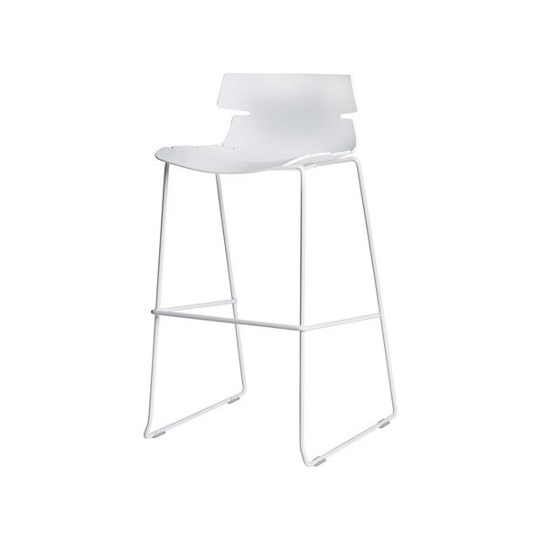 Set od 4 bijele Marckeric Doris barske stolice-image-1