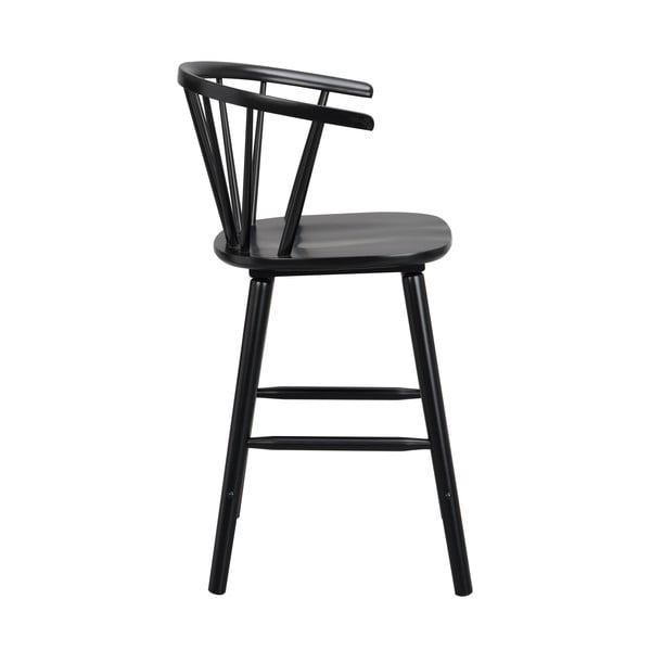 Crna barska stolica drveta kaučuka Rowico Carmen-image-3