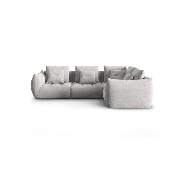 Svijetlo siva kutna garnitura (s desnim kutom) Bloom – Micadoni Home