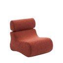 Fotelja od bouclé tkanine boja terakote Club – Kave Home