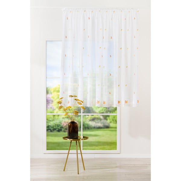 Bijela prozirna zavjesa 300x160 cm Lorrie – Mendola Fabrics