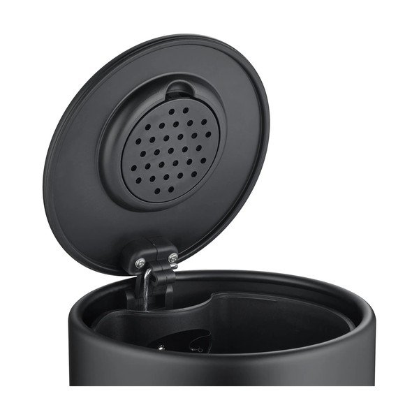 Mat crna željezna kanta za smeće s pedalom 3 l Modo – Blomus-image-2