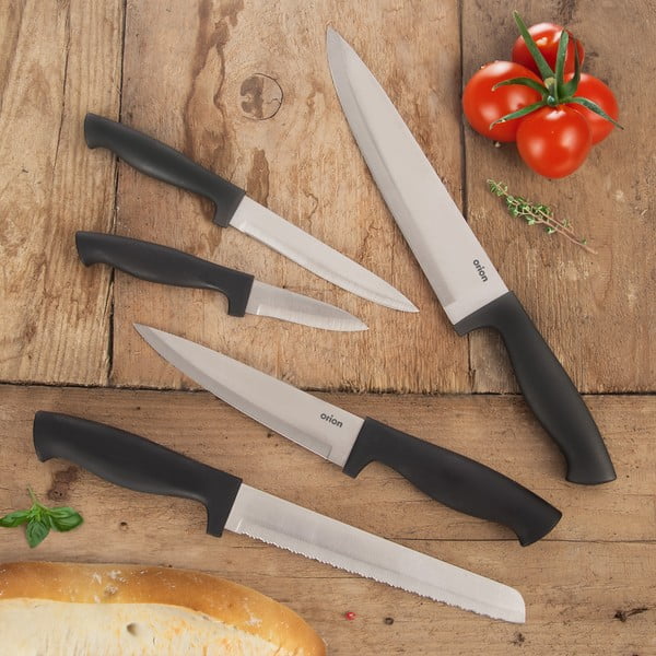 Set noževa sa stalkom 5 kom od nehrđajućeg čelika – Orion-image-1