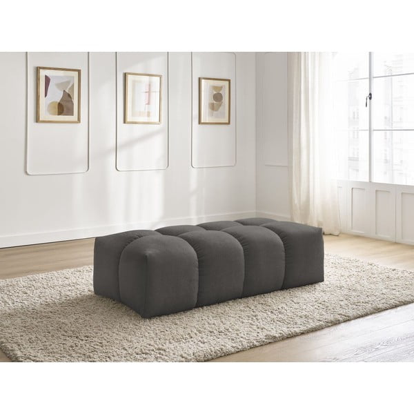 Tamno sivi tabure od šenila Everest – Bobochic Paris-image-1