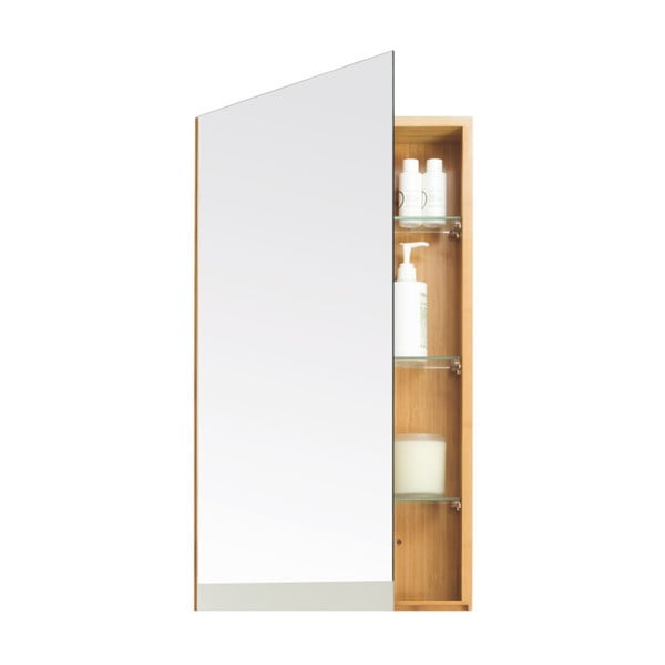 Bambusov ormarić za kupaonicu s vratima sa zrcalom Wireworks Arena Bamboo