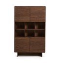 Tamno smeđi ormarić u dekoru oraha 100x163x40 cm Norlen – Kave Home