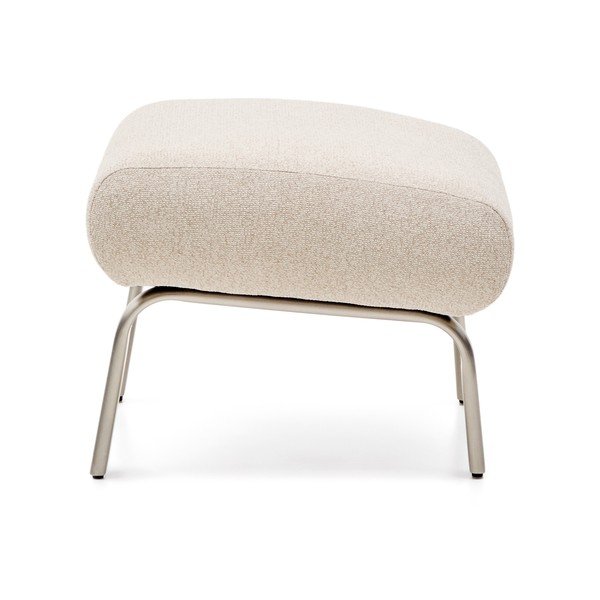 Bež tabure od šenila Amsen – Kave Home-image-2