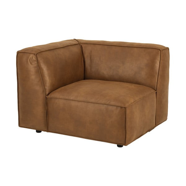 Konjak smeđa modularna sjedeća garnitura (s lijevim kutom) Fairfield Kentucky – Bonami Selection-image-3