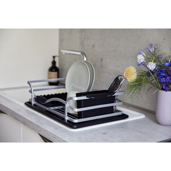 Crni ocjeđivač za posuđe Wenko Drip Aluminium-image-1