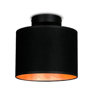 Crna stropna lampa s detaljima u boji bakra Sotto Luce Mika XS CP, ⌀ 20 cm