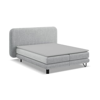 Svijetlo sivi boxspring krevet 160x200 cm Ilima – Makamii
