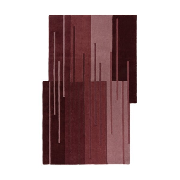 Bordo ručno rađen vunen tepih 120x180 cm Split Ombre Shaped – Flair Rugs