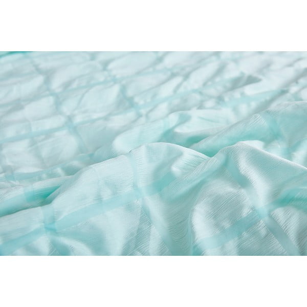 Mentol zelena posteljina za krevet za jednu osobu od krepa 140x200 cm Naomi – My House-image-3