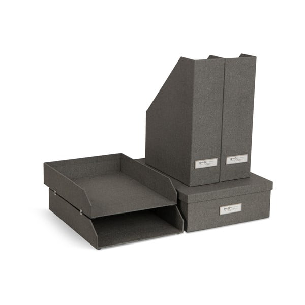 Kartonski uredski organizatori u setu 5 kom za dokumente Holger – Bigso Box of Sweden