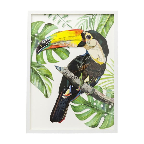 Slika Kare Design Paradise Single Bird, 70 x 50 cm