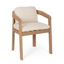 Vrtna stolica od masivnog drveta u prirodnoj boji Pablo – Bizzotto