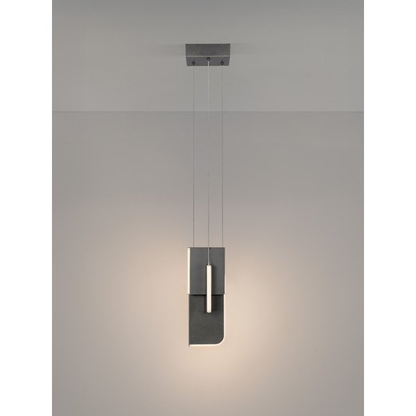 Svijetlo siva metalna LED viseća svjetiljka s mogućnosti zatamnjivanja Totem – Nova Luce-image-4