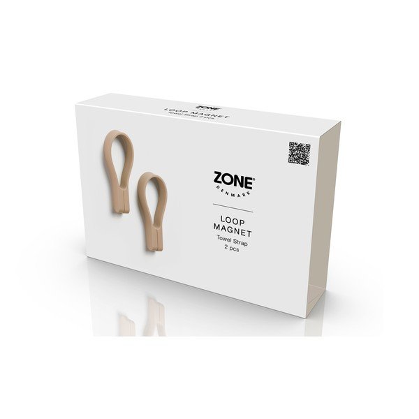 Bež kopče za ručnike u setu 2 kom s postavljanjem bez bušenja Loop – Zone-image-3
