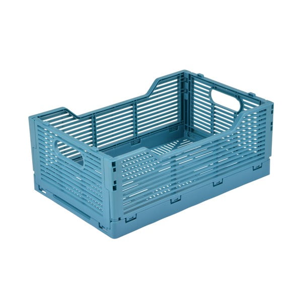 Plava plastična kutija za pohranu 30x20x11.5 cm – Homéa