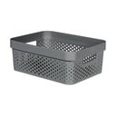 Siva košara za odlaganje Curver Infinity Dots, 11 l