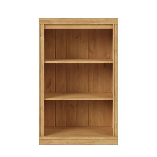 Biblioteka od masivnog bora u svijetloj prirodnoj boji 74x118x35 cm Anita – Støraa