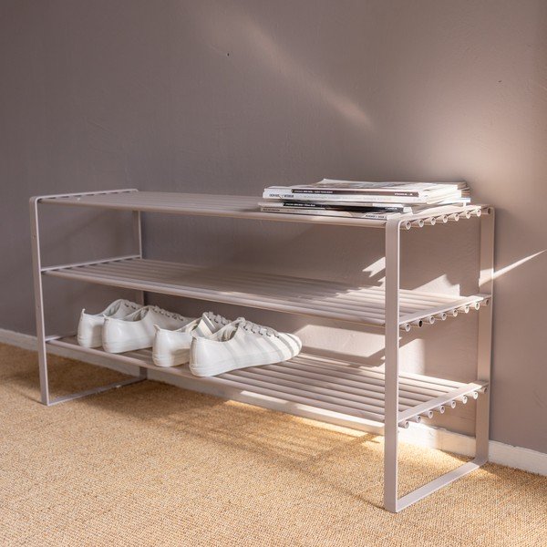 Smeđe-sivi metalni ormarić za cipele 70x48,5x29 cm Rex – Spinder Design-image-1