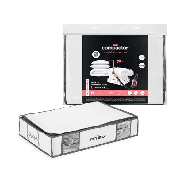 Vakuumska/ojačana tekstilna kutija za pohranu odjeće 65x50x15,5 cm Life – Compactor
