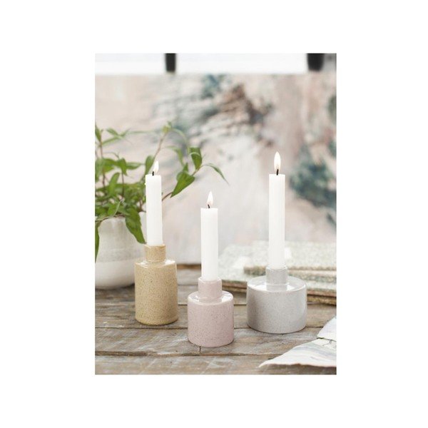 Svijećnjak od kamenine A Simple Mess Ortona Glacier Grey, ⌀ 9 cm-image-3