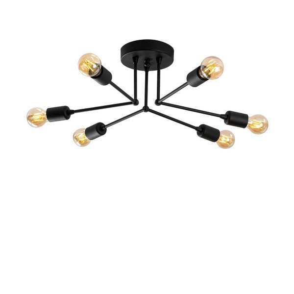 Crna stropna svjetiljka Sparrow – Opviq lights-image-2