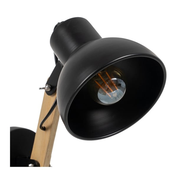 Crna/u prirodnoj boji zidna lampa – Ixia-image-3