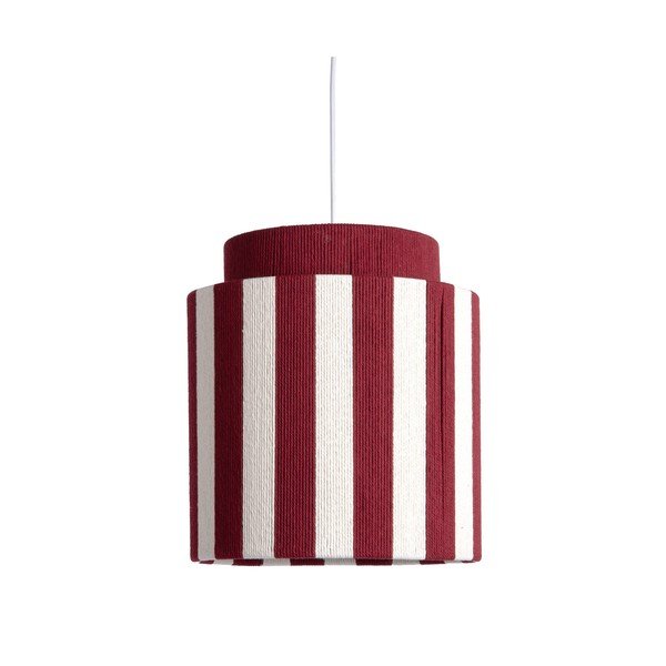 Crvena/bijela viseća svjetiljka od užeta ø 30 cm Vienna Stripes – Leitmotiv