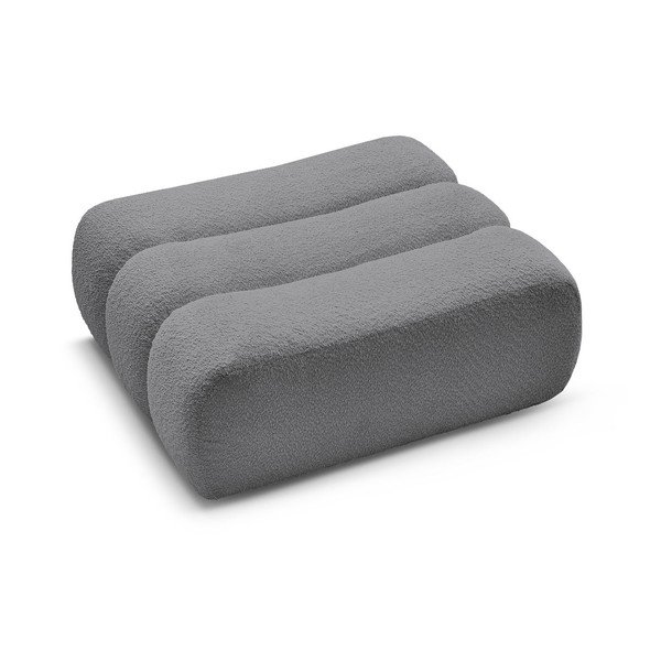 Sivi tabure od bouclé tkanine Azra – Bobochic Paris-image-3