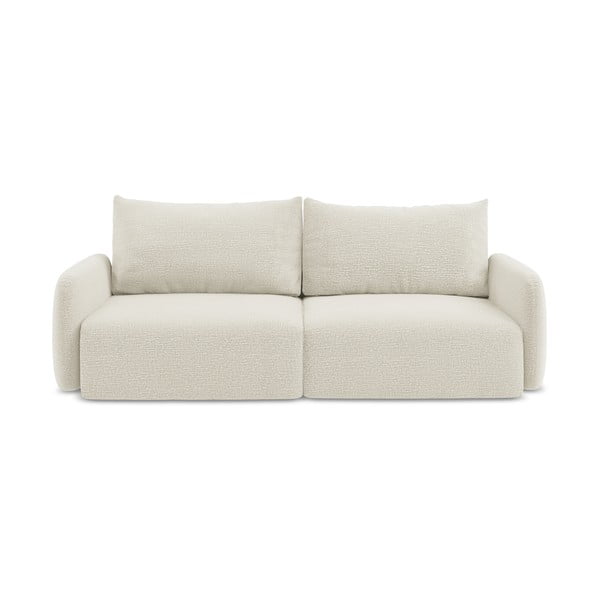 Krem sklopiva/s prostorom za odlaganje sofa 238 cm Kalena – Makamii