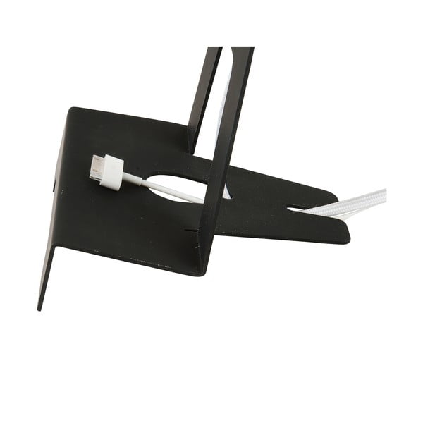 Stolna lampa sa stalkom za tablet, crna-image-2