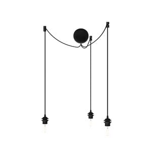 Crni trostruki ovjesni kabel za svjetiljke UMAGE Cannonball