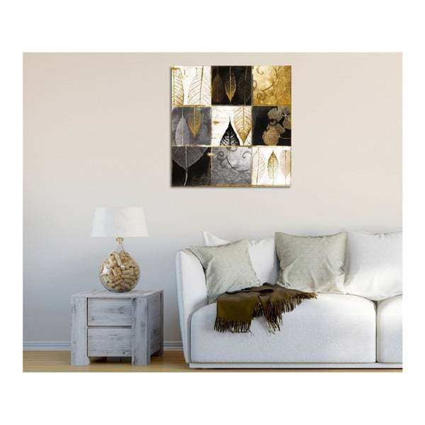 Slika na platnu Golden Leaves, 45 x 45 cm-image-2