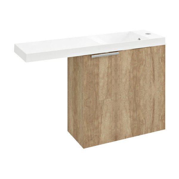 Zidni ormarić bez umivaonika u dekoru hrasta u prirodnoj boji 50x50 cm Latus Vi – Sapho