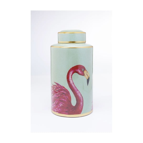 Ukrasna kutija Kare Design Flamingos, visina 39 cm